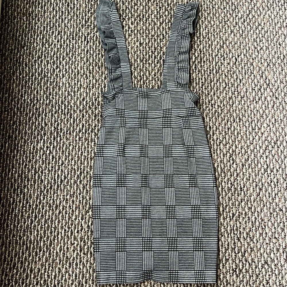 SHEIN plaid layering dress
